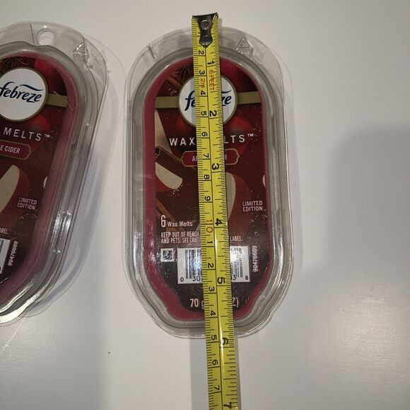 Febreze Fragrance Wax Melts 3 Pack Apple Cider 6 Each (18) 2.5oz Red Limited Ed. - Picture 4 of 5
